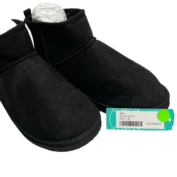 MIA Syndee Bootie 10 Black Comfort Casual Fall Winter athlesiure - Picture 9 of 9